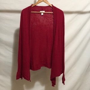 EUC Ann Taylor Loft red cardigan